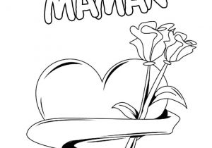 Coloriage De La Fete Des Mere Un Coloriage Avec Des Fleurs Et Des Coeurs Pour La Fªtes Des