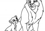 Coloriage De La Garde Du Roi Lion A Imprimer Coloriages De Lion Lion Facile A Dessiner Apsip