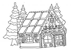 Coloriage De La Maison D Hansel Et Gretel Coloriage De La Maison En Pain D épices Trucs Et Deco