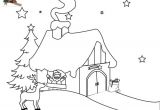 Coloriage De La Maison Du Pere Noel Coloriage La Maison Du Père Noël En Laponie à Imprimer
