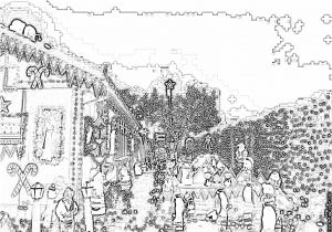 Coloriage De La Maison Du Pere Noel Coloriage Maison Du Pere Noel 1 à Imprimer Pour Les