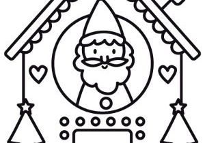 Coloriage De La Maison Du Pere Noel Dessin De Noël à Imprimer Et Colorier La Maison Du Père Noël