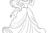 Coloriage De La Petite Sirene Coloriage Princesse La Petite Sirène Gratuit à Imprimer