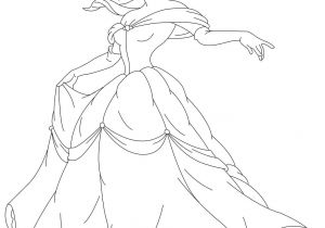 Coloriage De La Princesse Belle Coloriage Belle Et La Bete Princesse 7 Jecolorie