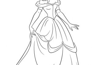 Coloriage De La Princesse Belle Coloriage Disney Princesse Belle à Imprimer