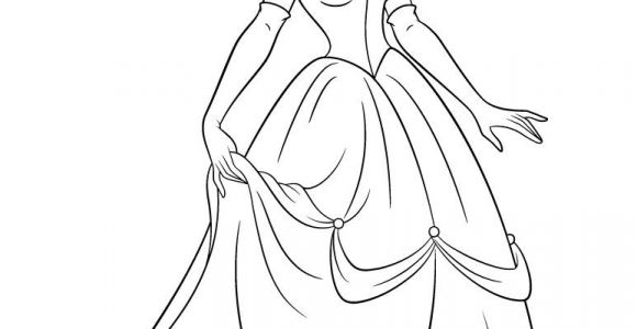 Coloriage De La Princesse Belle Coloriage Disney Princesse Belle à Imprimer