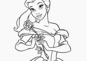 Coloriage De La Princesse Belle Coloriage Princesse Belle Dans Sa Robe De Bal