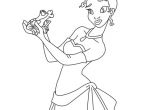 Coloriage De La Princesse Coloriage La Belle Princesse Tiana Et La Grenouille