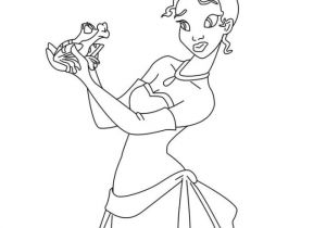 Coloriage De La Princesse Coloriage La Belle Princesse Tiana Et La Grenouille