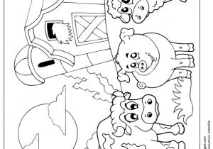 Coloriage De La Schtroumpfette A Colorier Les Animaux De La Ferme Devant La Grange Le