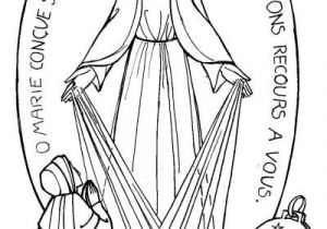 Coloriage De La Schtroumpfette Saint Catherine Laboure and the Miraculous Medal Colouring