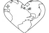 Coloriage De La Terre Coloriage La Terre En forme De Coeur Pour La Journee De La