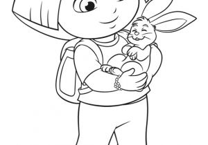 Coloriage De Lapin Calin Coloriage Dora Caline Un Lapin