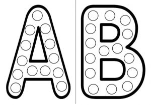 Coloriage De Lettres à Imprimer Activités Gommettes Mes Humeurs Créatives