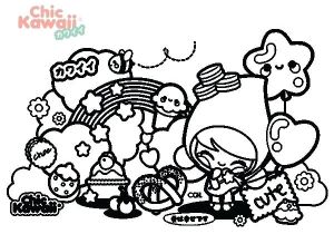 Coloriage De Licorne Kawaii Coloriages Kawaii Pour Coloriage Kawaii Licorne A Imprimer