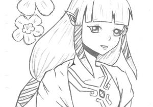 Coloriage De Link Et Zelda Fanart De Zelda Syward Sword Dessin De Kumichan Posté