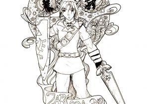 Coloriage De Link Et Zelda Zelda Nintendo 4 Coloriage Zelda Coloriages Pour Enfants