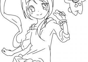 Coloriage De Manga De Fille Élégant Coloriage De Fille Manga