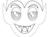 Coloriage De Masque D Halloween A Imprimer Gratuit A Colorier La Tªte De Vampire E Masque Pour Halloween