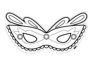 Coloriage De Masque De Fille 15 Coloriages Pour Le Carnaval