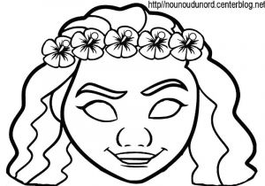 Coloriage De Masque De Fille Activite Masque A Imprimer