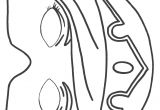 Coloriage De Masque De Fille Masque Princesse à Imprimer