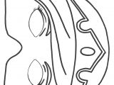 Coloriage De Masque De Fille Masque Princesse à Imprimer