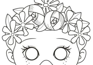 Coloriage De Masque De Fille Masques à Colorier Et Découper Fille 24 Pages Masque