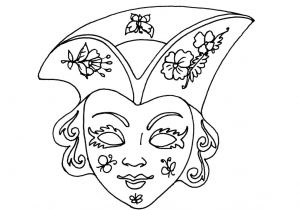 Coloriage De Masque De Venise Masque De Venise Coloriage – 123coloriage