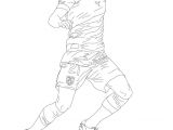Coloriage De Messi Et Neymar Coloriage Du Joueur De Foot Edinson Cavani  Imprimer Gratuitement