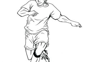 Coloriage De Messi Et Ronaldo Image D Un Joueur Professionnel De Foot   Colorier