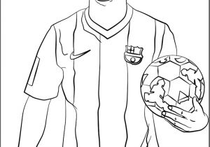 Coloriage De Messi Et Ronaldo Lionel Messi soccer Player Coloring Sheet