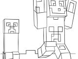 Coloriage De Minecraft Creeper Coloriage Minecraft Steve and Creeper Jecolorie