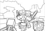 Coloriage De Minecraft Creeper Fight All the Mobs Coloring Page On Minecraft Video Game More