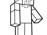 Coloriage De Minecraft En Ligne Coloriage De Steve Le Héros Du Jeu Minecraft