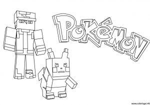 Coloriage De Minecraft En Ligne Coloriage Minecraft Pokemon Dessin