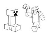 Coloriage De Minecraft Herobrine Coloriage Minecraft 20 Mod¨les   Imprimer Gratuitement