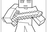 Coloriage De Minecraft Herobrine Herobrine with Sword Coloring Page