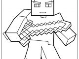 Coloriage De Minecraft Herobrine Herobrine with Sword Coloring Page