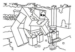 Coloriage De Minecraft Monstre Coloriage Minecraft 20 Mod¨les   Imprimer Gratuitement