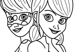 Coloriage De Miraculous En Ligne Coloriage Portrait Ladybug Avec Marinette De Miraculous Ladybug Dessin