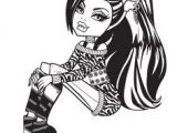 Coloriage De Monster High à Imprimer Clawdeen A Colorier Une Photo De Clawdeen Accroupie