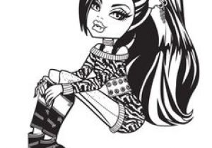 Coloriage De Monster High à Imprimer Clawdeen A Colorier Une Photo De Clawdeen Accroupie