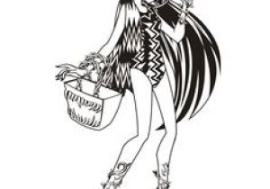 Coloriage De Monster High à Imprimer Sur Hugolescargot A Colorier Une Photo De Clawdeen Accroupie