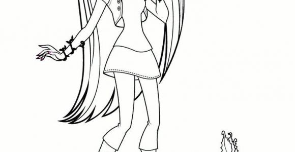 Coloriage De Monster High Lagoona AdaugÄ Pin Pe Monstr High