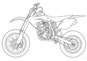 Coloriage De Moto Cross à Imprimer Meilleur Sélectionnéã Coloriage De Moto Cross   Imprimer
