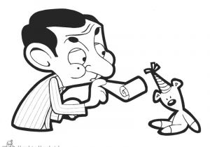 Coloriage De Mr Bean Pin On Party Ideas