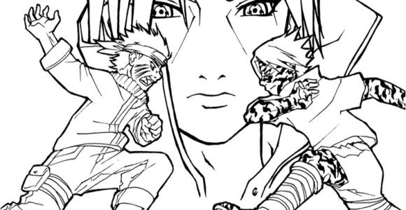 Coloriage De Naruto Demon Renard Coloriage Naruto Shippuden Sasuke Demon