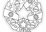 Coloriage De Noel A Decouper Coloriage De Noël Couronne De Noël à Découper