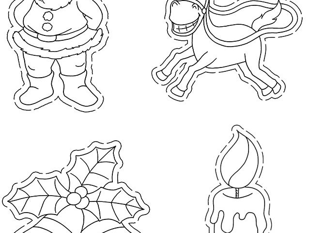Coloriage De Noel A Decouper Dessins De Noël à Colorier Et à Découper